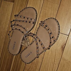 Torrid Studded Sandals Size 6.5 Wide